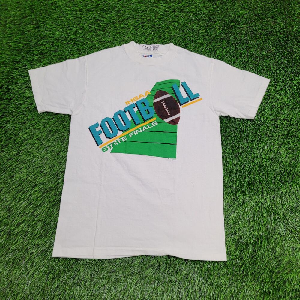 Vintage 90s IHSAA Football State Finals Shirt Small 18x25 USA